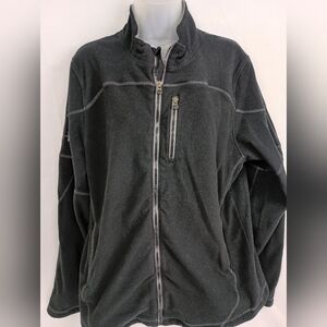 2/$30 UNDER ARMOUR Fleece Black Zip Up Jacket‎ (#1,326)(C)